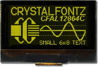 [EOL] 128x64 Yellow Graphic OLED Display (CFAL12864C-Y-B1)