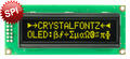 SPI 16x2 Yellow Character OLED