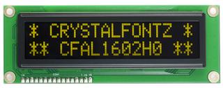 16x2 Character Yellow on Black OLED Display (CFAL1602H0-Y)
