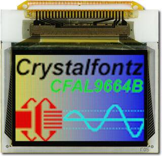 96x64 Graphic Color OLED Display from Crystalfontz