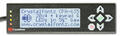 20x4 USB LCD Display in Steel Enclosure Black on Gray