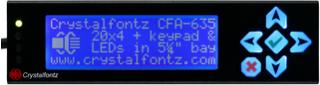 20x4 Character Enclosed LCD Display (XES635BK-TMF-KU)