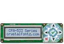 16x2 I2C Character LCD CFA533-TFH-KC 16x2 I2C Character LCD CFA533-TFH-KC