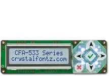 16x2 Serial Character LCD CFA533-TFH-KL 16x2 Serial Character LCD CFA533-TFH-KL