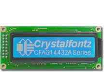 White on Blue 144x32 Graphic LCD CFAG14432A-TMI-TT White on Blue 144x32 Graphic LCD CFAG14432A-TMI-TT