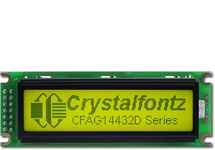 Sunlight Readable 144x32 Graphic LCD CFAG14432D-YYH-TT Sunlight Readable 144x32 Graphic LCD CFAG14432D-YYH-TT