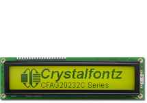 Sunlight Readable 202x32 Graphic LCD CFAG20232C-YYH-TT Sunlight Readable 202x32 Graphic LCD CFAG20232C-YYH-TT