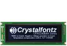 White on Black 240x64 Graphic LCD CFAG24064A-TTI-TZ White on Black 240x64 Graphic LCD CFAG24064A-TTI-TZ