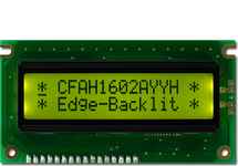16x2 Sunlight Readable Character LCD CFAH1602A-YYH-JTE 16x2 Sunlight Readable Character LCD CFAH1602A-YYH-JTE