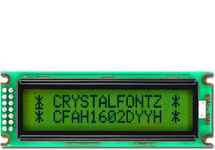 Sunlight Readable 16x2 Character LCD CFAH1602D-YYH-ET Sunlight Readable 16x2 Character LCD CFAH1602D-YYH-ET
