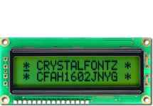 16x2 Sunlight Readable Character LCD CFAH1602J-NYG-JT 16x2 Sunlight Readable Character LCD CFAH1602J-NYG-JT