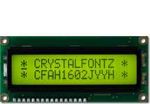 Yellow-Green 16x2 Character LCD CFAH1602J-YYH-JT Yellow-Green 16x2 Character LCD CFAH1602J-YYH-JT