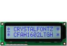 Edge Lit 16x2 Character LCD CFAH1602L-TGH-JT Edge Lit 16x2 Character LCD CFAH1602L-TGH-JT