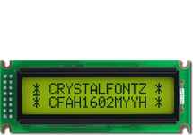 16x2 Parallel Character LCD CFAH1602M-YYH-ET 16x2 Parallel Character LCD CFAH1602M-YYH-ET