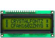16x2 Parallel Character LCD CFAH1602Z-NYG-ET 16x2 Parallel Character LCD CFAH1602Z-NYG-ET
