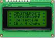 16x4 Parallel Character LCD CFAH1604A-NYG-JT 16x4 Parallel Character LCD CFAH1604A-NYG-JT
