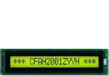 20x1 Parallel Character LCD CFAH2001Z-YYH-JP 20x1 Parallel Character LCD CFAH2001Z-YYH-JP