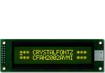 20x2 Parallel Character LCD CFAH2002A-YMI-JT 20x2 Parallel Character LCD CFAH2002A-YMI-JT