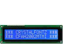 20x2 Parallel Character LCD CFAH2002M-TMI-ET 20x2 Parallel Character LCD CFAH2002M-TMI-ET