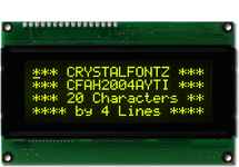 20x4 Parallel Character LCD CFAH2004A-YTI-JT 20x4 Parallel Character LCD CFAH2004A-YTI-JT