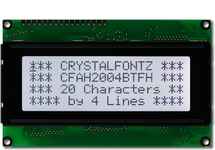 20x4 Parallel Character LCD CFAH2004B-TFH-ET 20x4 Parallel Character LCD CFAH2004B-TFH-ET