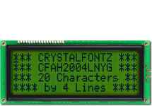 20x4 Parallel Character LCD CFAH2004L-NYG-ET 20x4 Parallel Character LCD CFAH2004L-NYG-ET