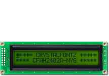 24x2 Parallel Character LCD CFAH2402A-NYG-JT 24x2 Parallel Character LCD CFAH2402A-NYG-JT
