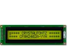 24x2 Parallel Character LCD CFAH2402A-YYH-JT 24x2 Parallel Character LCD CFAH2402A-YYH-JT