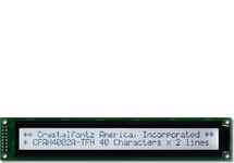 40x2 Parallel Character LCD CFAH4002A-TFH-JT 40x2 Parallel Character LCD CFAH4002A-TFH-JT