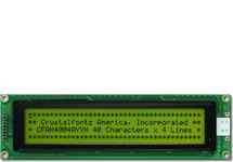 40x4 Parallel Character LCD CFAH4004A-YYH-JT 40x4 Parallel Character LCD CFAH4004A-YYH-JT