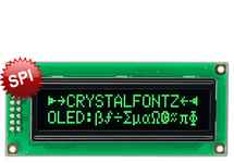 16x2 SPI OLED With Green Characters CFAL1602C-PG 16x2 SPI OLED With Green Characters CFAL1602C-PG