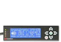 20x4 USB LCD Display in Steel Enclosure White Text on Blue XES635BK-TML-KU 20x4 USB LCD Display in Steel Enclosure White Text on Blue XES635BK-TML-KU