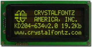 20x4 SPI Character LCD (CFA634-YMC-KS)