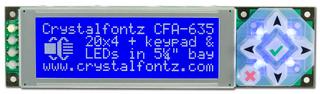 [EOL] 20x4 Logic Level Serial Character LCD (CFA635-TMF-KL)