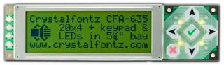 20x4  Serial Character LCD (CFA635-YYE-KL)