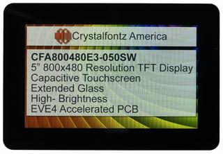 800x480 5 Inch EVE Touchscreen TFT Display (CFA800480E3-050SW)
