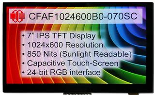 7" 1024x600 IPS TFT LCD (CFAF1024600B0-070SC)