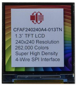 1.3" 240x240 Full-Color LCD Display with Adapter Board (Coming Soon) (CFAF240240A4-013TN-E1)