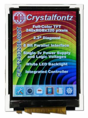 240x320 2.2" Full Color TFT LCD (CFAF240320E-022T)