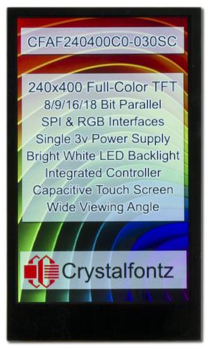 3 Inch 240x400 Full-Color IPS Touchscreen Display (CFAF240400C0-030SC)