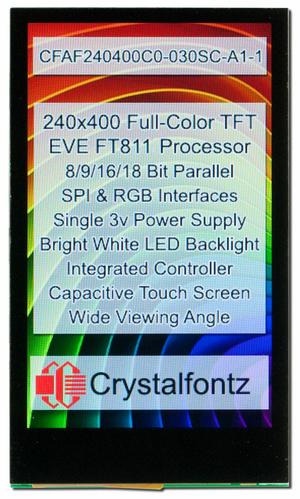 240x400 Touchscreen EVE SPI TFT (CFAF240400C0-030SC-A1-1)