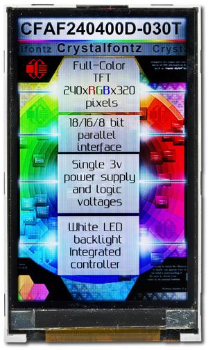 240x400 3" Full Color TFT LCD (CFAF240400D-030T)
