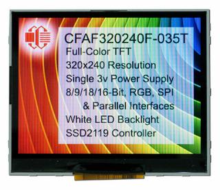 320x240 3.5" Full Color TFT LCD (CFAF320240F-035T)