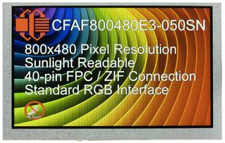 800x480 5 inch Sunlight Readable TFT (CFAF800480E3-050SN)