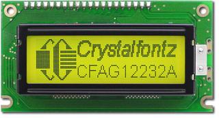 Dark on Yellow-Green 122x32 LCD (CFAG12232A-YYH-TA)