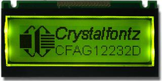 32x122 Parallel Graphic LCD [EOL] (CFAG12232D-YYH-N)