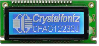 White on Blue 122x32 Graphic LCD (CFAG12232J-TMI-TA)
