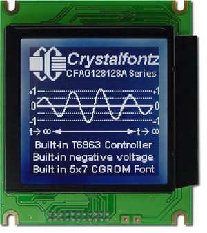 128x128  Parallel Graphic LCD (EOL) (CFAG128128A-TTI-TZ)