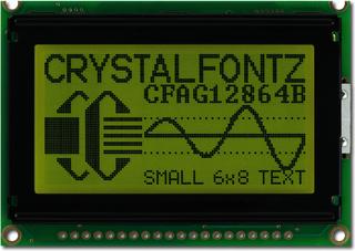 graphical FSTN positive LCD Display 128 x 64 von Raystar Typ RG12864B-FKW-V