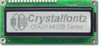 Dark on Gray 144x32 Graphic LCD (CFAG14432B-TFH-TT)